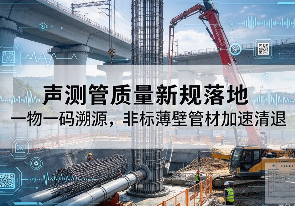 崖州声测管质量新规落地，一物一码溯源，非标薄壁管材加速清退