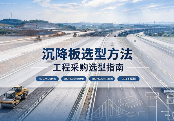 崖州沉降板选择方法